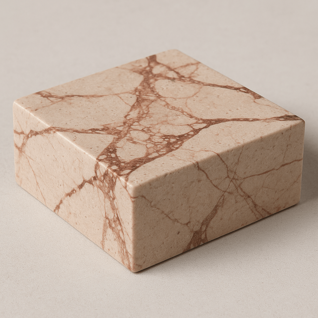 SOCLE EN MARBRE ROSE - Sculptée
