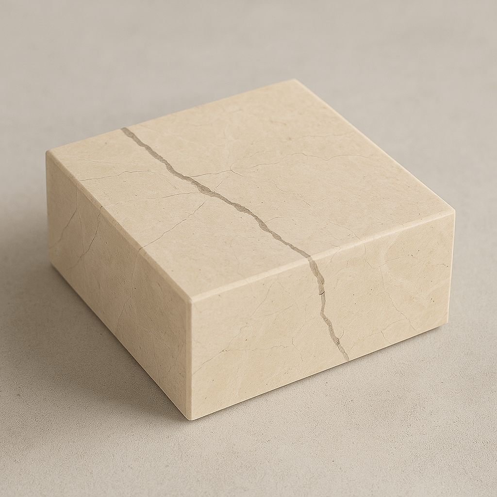 SOCLE EN TRAVERTIN - Sculptée